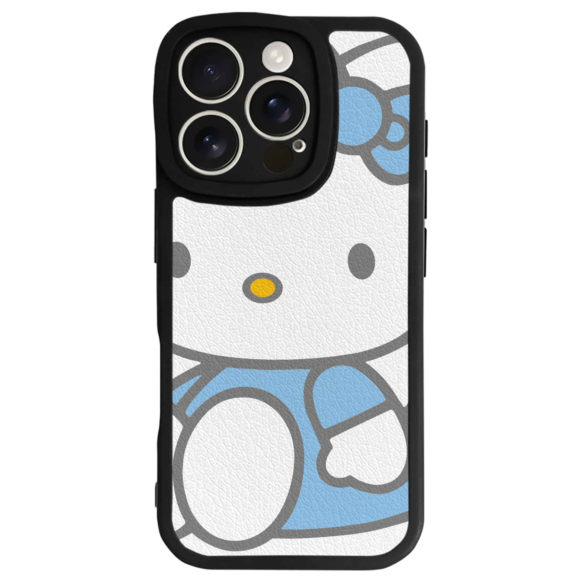 （画像用） Hello Kitty ハローキティ 【iPhone 16シリーズ対応】シリコンスマホケース（レザー調） 材質：シリコン